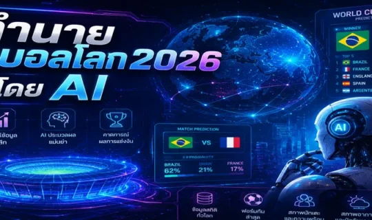 ทำนายผลบอลโลก 2026 โดย AI